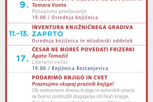 Knjižnica v aprilu