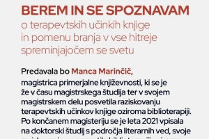 Berem in se spoznavam z Manco Marinčič