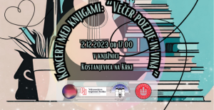 KONCERT MED KNJIGAMI, "večer poezije in vina"