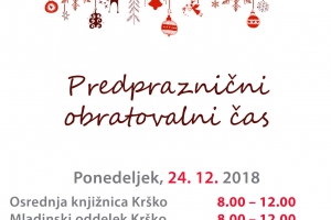 Predpraznični obratovalni čas