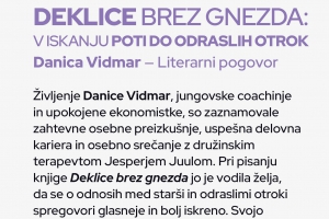 Deklice brez gnezda, literarni pogovor na Senovem