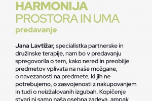 Predavanje Harmonija prostora in uma