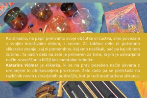 Katarina Vidmar, predstavitev meditativnega slikanja