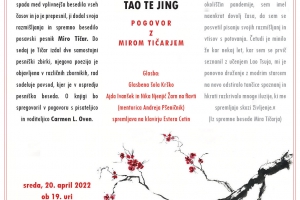 Knjiga poti, pogovor z Mirom Tičarjem