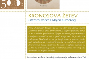 Mojca Kumerdej, literarni večer