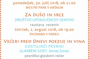 Poletni večeri v parku 2018