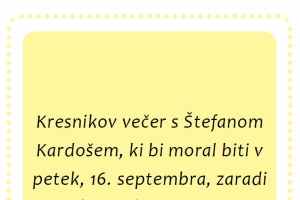ODPOVED - 7. poletni večer v parku