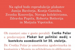 Razstava Slovenski (politični) plakat v 80. letih