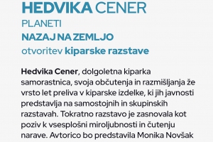 Hedvika Cener, kiparska razstava