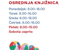 Knjižnica poleti (od 1. 7. do 31. 8.)