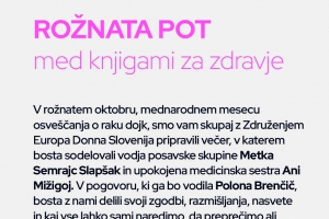 Rožnata pot med knjigami za zdravje