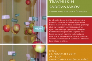 Biotska pestrost travniških sadovnjakov, predavanje