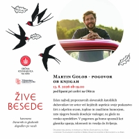 Žive besede: Martin Golob - pogovor ob knjigah