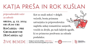 ŽIVE BESEDE: Katja Preša in Rok Kušlan, pripovedovalski večer za odrasle