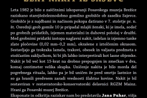 Zlat nakit iz Sajevc, predavanje