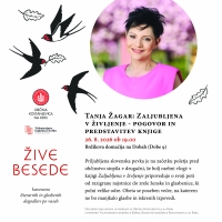 Žive besede: Tanja Žagar: Zaljubljena v življenje - pogovor in predstavitev knjige